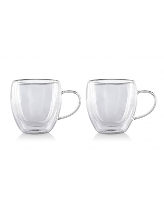 IBILI - Set of 2 double-walled borosilicate glasses 220